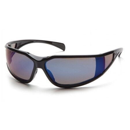 Pyramex - Exeter - Glossy Black Frame/Blue Mirror Anti-Fog Lens SB5175DT